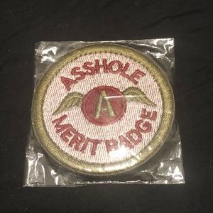 Patch-Velcro Stitch on Patch - “A$$hole Merit Badge”